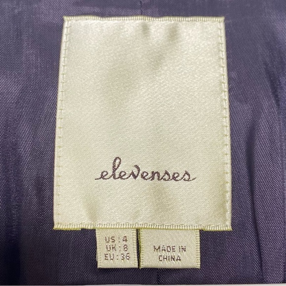 Anthropologie Elevenses Satsuma Embroidered Patchwork Jacket Coat Rare Size 4 - Picture 4 of 16